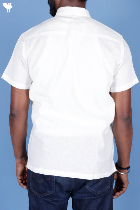 Regular Fit Khaadi Cotton Men’s Half  Sleeved Shirt